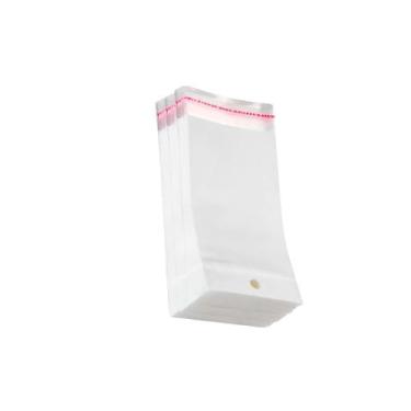 Imagem de Saco Adesivado Plástico Transparente Com Solapa 9x17cm 100 Unidades - 