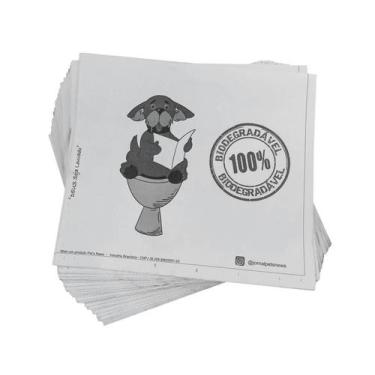 Imagem de Kit Jornal Para Pet Cachorro Folha Grande Limpo 200 Folhas Cachorro - 