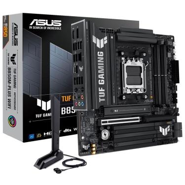 Imagem de Placa Mãe TUF Gaming B850M-PLUS Wi-Fi Socket AM5 DDR5 Micro ATX Bluetooth 5.2 Pcie 5.0 RGB Preto Asus