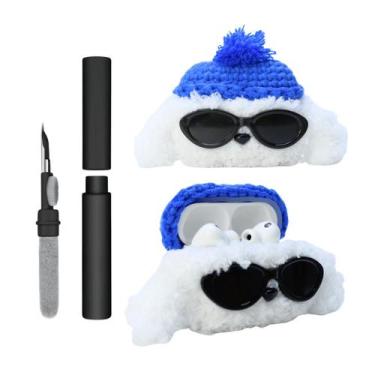 Imagem de Kit Limpador para Fones e Capa de Pelúcia Nerdcase Compatível com AirP