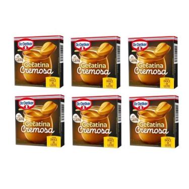 Imagem de Gelatina Cremosa de Doce de Leite 15g - Kit c/ 6un (70064) - Dr. Oetke