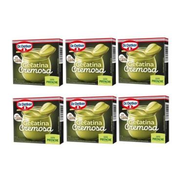 Imagem de Gelatina Cremosa de Pistache 15g - Kit c/ 6un (70066) - Dr. Oetker - D