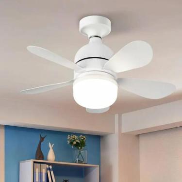 Imagem de Ventilador De Teto Com Luz 5 Pas Ventilador De Teto Remo Casa, Branco,