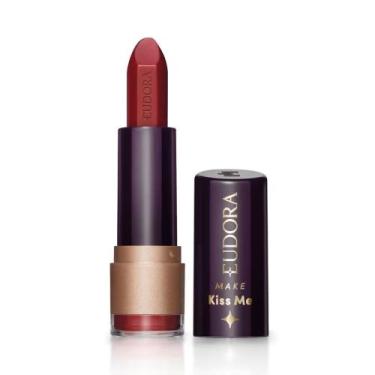 Imagem de Eudora Batom Make Kiss Me Matte Vermelho Paparazzi - 3,7g