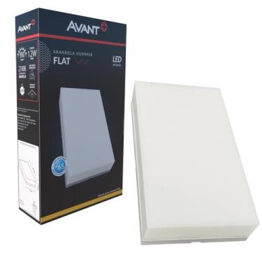 Imagem de Kit 6 Arandela Parede Externa Flat 12W Branco Quente 2700K IP65 - Avan