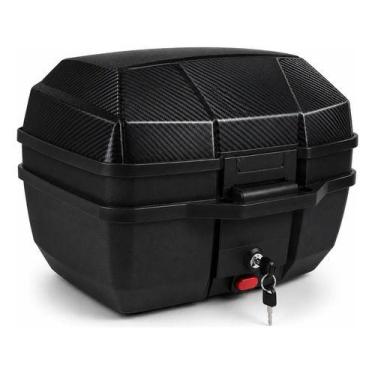 Imagem de Bauleto Baú Moto 35 Litros Universal Stoned Tracker Carbon Look Preto 