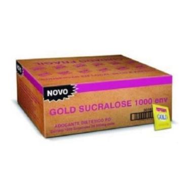 Imagem de Adoçante Sucralose em Pó Gold Sachê Caixa 1000 Envelopes