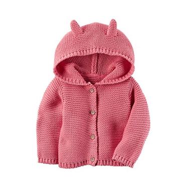 Imagem de Cardigã com capuz Carters para bebês meninos azul, rosa, NB