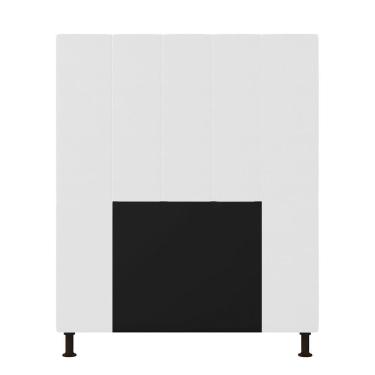 Imagem de Cabeceira Cama Box Solteiro 90cm Corino Branco