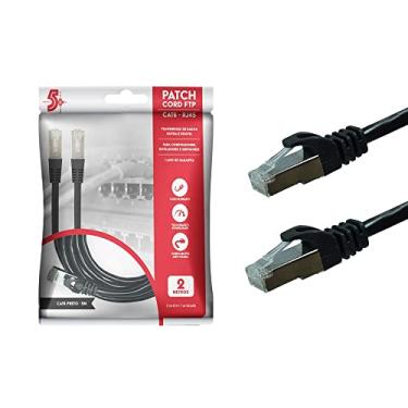 Imagem de Cabo Patch Info - Patch Cord Cat6 Ftp - 2M - Preto