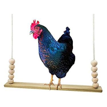 Imagem de Pássaro balanço de madeira para pendurar frango balanço, ponte, suspensão, Budgie Climb mastigar brinquedos de galinheiro galinheiro brinquedo entretenimento acessórios gaiola para pássaros