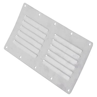 Imagem de Grade de ar para retorno de aço, prata 231 mm X 115 mm Grade de ventilação de ar para casas para caravanas para navios para iates