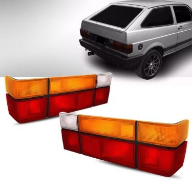 Imagem de Lanterna Traseira Gol Quadrado 1987 88 89 90 91 92 93 94 Tricolor