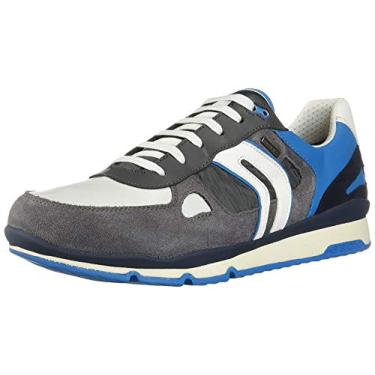 Imagem de Geox Tênis masculino U Sandro B ABX Fashion, Cinza brilhante azul C1f4g, 6.5