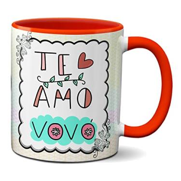 Imagem de Caneca Dia Dos Avós Presente Te Amo Vovó 2x Mãe Amor (Vermelha)