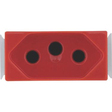 Imagem de Módulo Tomada 2P+T Tramontina Aria 20 A 250 V Vermelho Tramontina