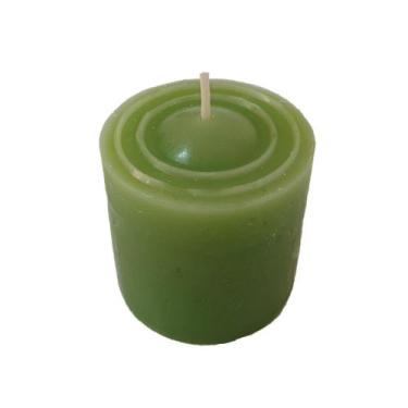 Imagem de Vela Perfumada Com Aroma De Erva Doce - Cor Verde - Velas Da Ju
