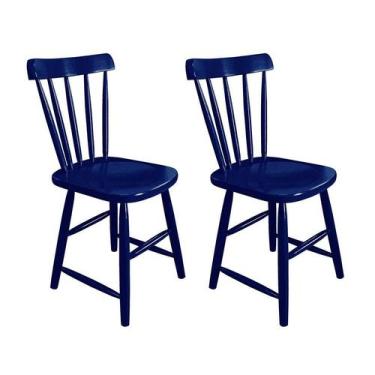 Imagem de Conjunto Com 2 Cadeiras Espanha Azul - Ecomóveis