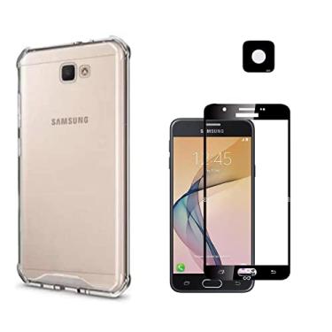 Imagem de Kit Capa Anti impacto Para Samsung Galaxy J5 PRIME (Tela 5.0)+ Película De Vidro 3D + Película de Câmera, MAIOR PROTEÇÃO (C7COMPANY)