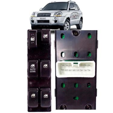 Imagem de Botão Vidro Elétrico Motorista Tucson 2009 2010 2011 2012