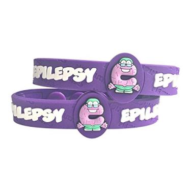 Imagem de Pulseira infantil Alerta médico e alergia AllerMates – muitas variedades e cores para todas as condições, Epilepsy, Epilepsy