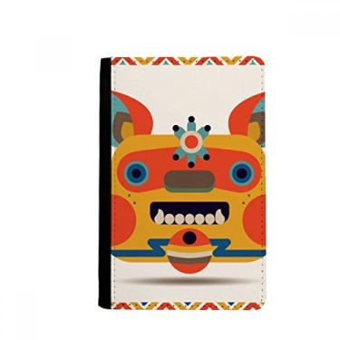 Imagem de Carteira estilo chinês Monster Passport Holder Notecase Burse capa para cartão, Multicolor