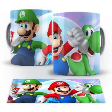 Imagem de Caneca De Porcelana Geek Gamer Mario Bros Mod01 - ....