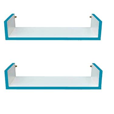 Imagem de Prateleira Decorativa Multiuso Borda Aquamarine 2 Peças