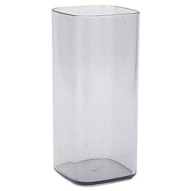 Imagem de Caneca de café, copo de água transparente pequeno com boca redonda para festa(cinza)