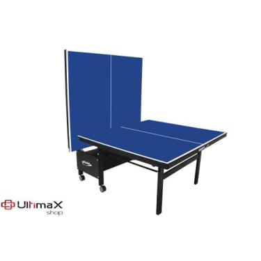 Mesa de ping pong Klopf 1016 fabricada em MDF 15mm Medidas Oficias Azul