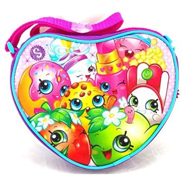 Imagem de Bolsa de ombro Shopkins para meninas em formato de cora o