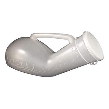 Imagem de Papagaio Coletor de Urina (Urinol) Plástico com Tampa - 1 Litro