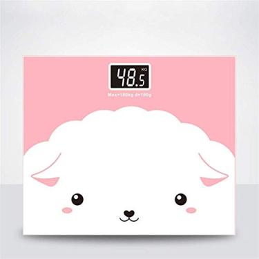 Imagem de balanças de peso balanças de banheiro fofas balanças de chão de vidro balanças de chão eletrônicas digitais monitor LCD de perda de peso 180 kg durável