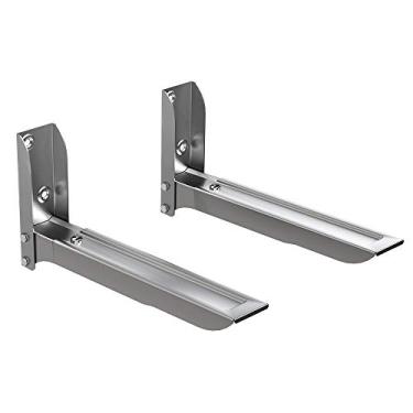 Imagem de Suporte de Parede Para Fornos e Micro-ondas em Aço Carbono com Comprimento Ajustável Cinza - MW05SL ELG
