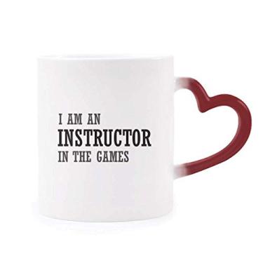 Imagem de Caneca sensível ao calor I Am An Instructor In The Games Caneca vermelha que muda de cor