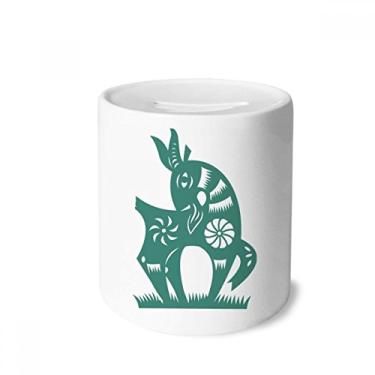 Imagem de DIYthinker Year of Sheep Animal China Zodíaco Dinheiro Caixa Cerâmica Porta-Moedas Presente Porquinho