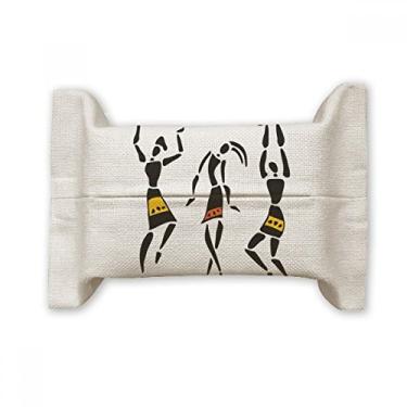 Imagem de Bolsa de linho de algodão para danças faciais de totems pretos aborígenes da África Primitive
