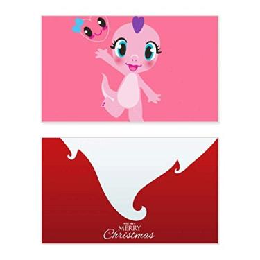 Imagem de Dinosaur Kingdom Love You Holiday Holiday Merry Christmas Cartões de parabéns Mensagem de Natal