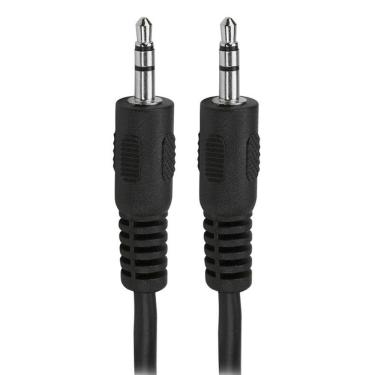 Imagem de Cabo de Áudio P2 para P2 Macho - Stereo - Preto - 1,8 metros - Chip SCE 018-1111