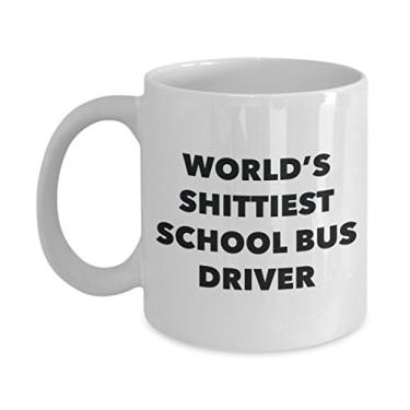 Imagem de Caneca de café de motorista de ônibus escolar - motorista de ônibus escolar mais do mundo - presentes para motorista de ônibus escolar - ideia engraçada de presente de aniversário
