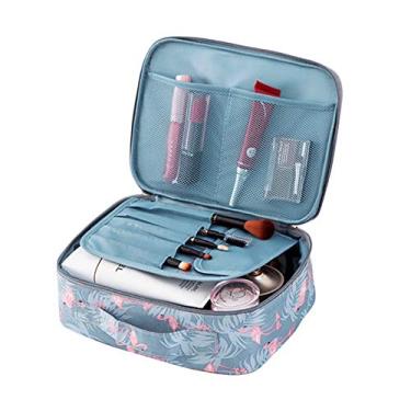 Imagem de Grey990 Bolsa de armazenamento de necessidades diárias, bolsa de armazenamento portátil dobrável com estampa floral para pincéis de maquiagem, bolsa de cosméticos, Nº 5,