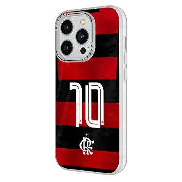 Imagem de Capa Deluxe Slim Fosca Gocase Compatível com iPhone 14 Pro Max (6.7 Pol) (Flamengo Uniforme 1 2023)