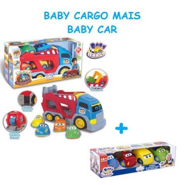 Imagem de Kit 8 Carrinhos Baby Cars E Cargo Para Bebês Big Star - Big Star Brinq