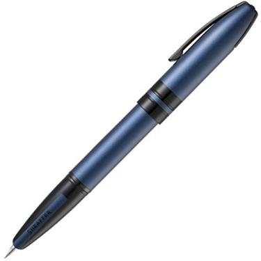 Imagem de Sheaffer Caneta tinteiro Icon azul metálico com aplicação PVD preta brilhante - ponta fina E0911043