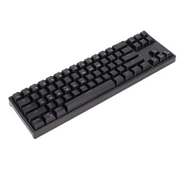 Imagem de Teclado para Jogos, Teclado Mecânico de Retroiluminação RGB de 71 Teclas Com Removedor de Teclas e Cabo Tipo C, Teclado de Computador Ergonômico para PC Gamer (Preto)