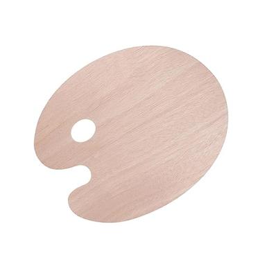 Imagem de Generic Paleta de tinta para madeira Paleta de pintura de tinta a óleo acrílico Bandeja de de cores Paletes de tinta para adultos Crianças Coloring, Oval 24x30cm