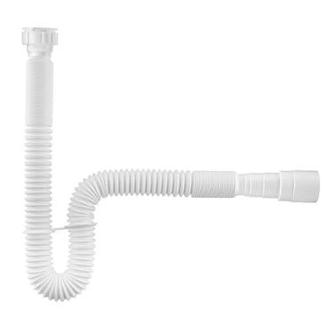 Imagem de Sifão Longo Sanfonado/extensivo Universal Abs Branco 1,35m