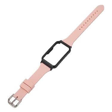 Imagem de Pulseira de Relógio, Pulseira de Pulso, Textura de Maciez Durável, Silicone Feminino para Esportes (Rosa)