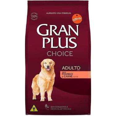Imagem de Ração Gran Plus Choice Para Cães Adultos Frango E Carne 15Kg - Affinit