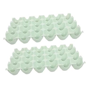 Imagem de OSALADI 2 Pçs 24 Caixa De Armazenamento De Ovos Placa De Armazenamento De Ovos Geladeira Titular Apimentado Bandeja Transportadora Rack De Armazenamento De Ovos De Plástico